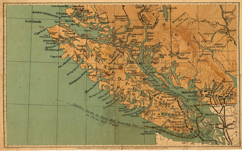 1800's Map of Vancouver Island