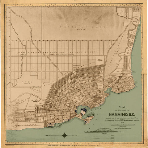 Nanaimo Map, 1891