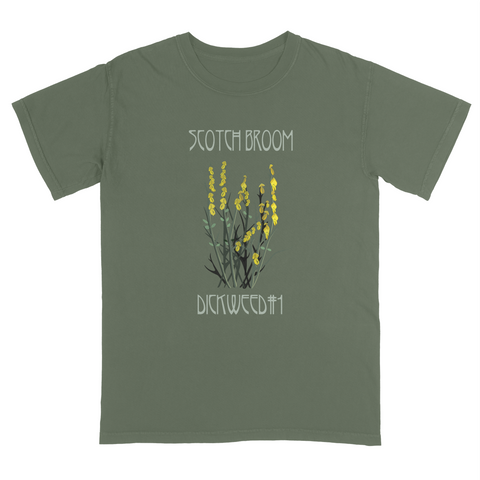 Scotch Broom: Dickweed #1 (Green Vintage style Tee)