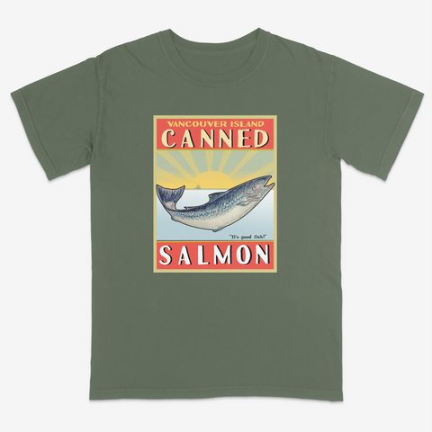 Canned Salmon. Green Tee